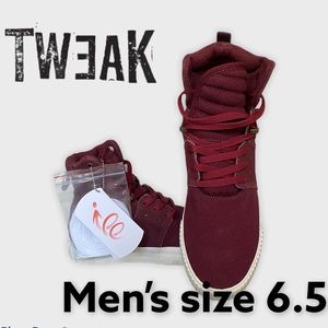 Men’s Tweak Red Hi-Top size 6.5 new in box